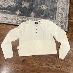 Mens Cuts Curved Hem Long Sleeve / Size XXL